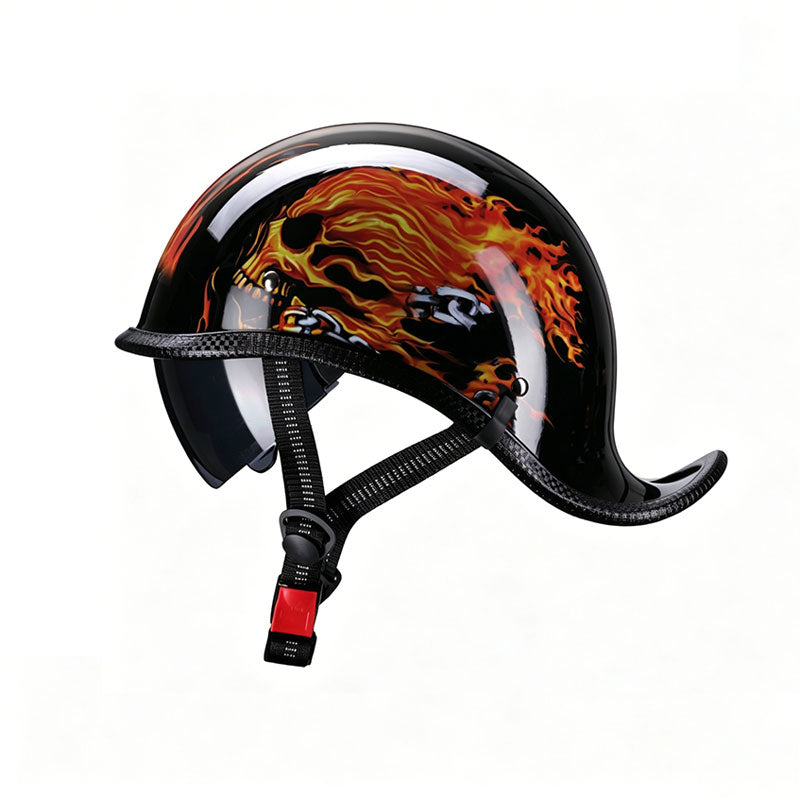 Retro motorcycle half helmet-H44
