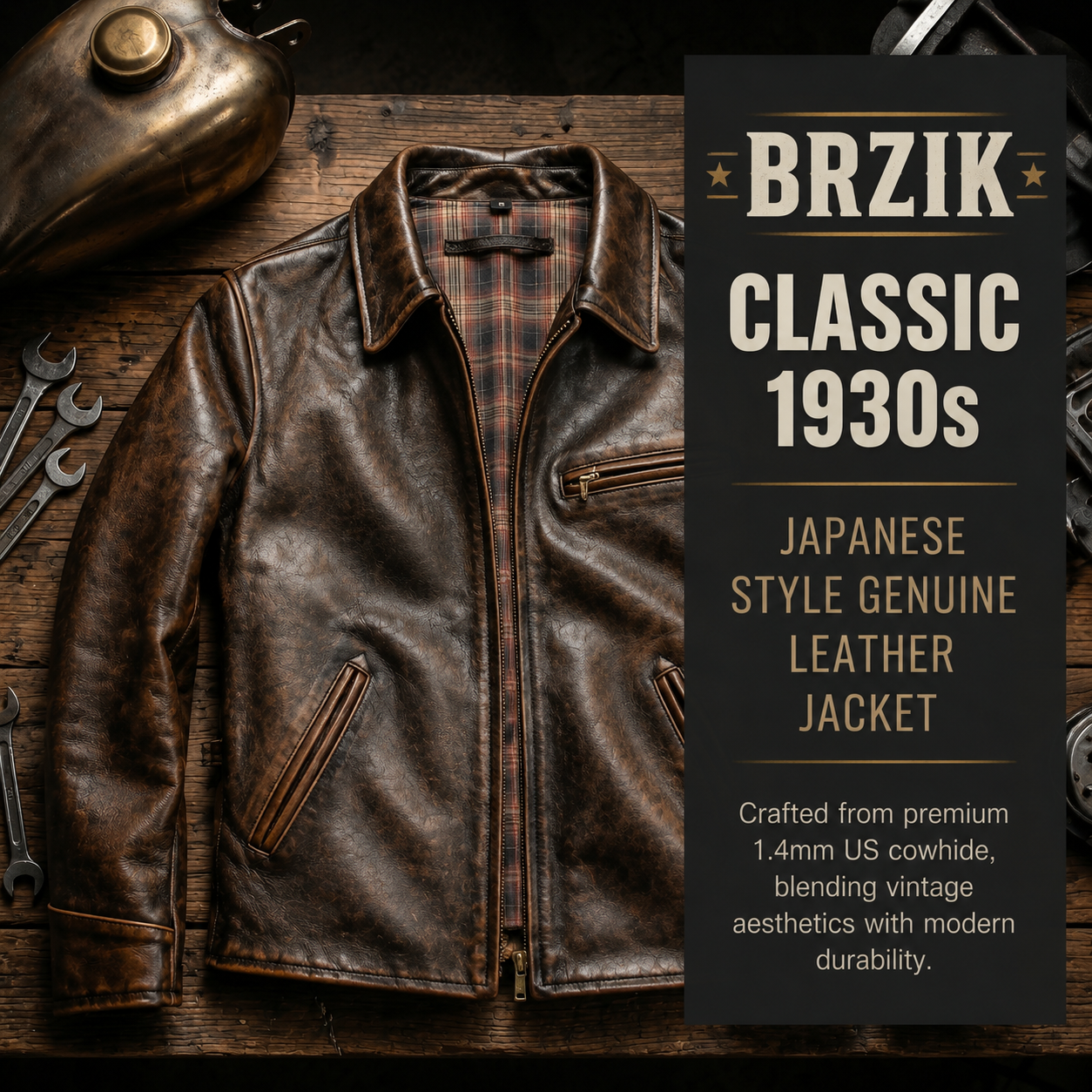 American Goddess 1930 Cowhide Jacket - J45