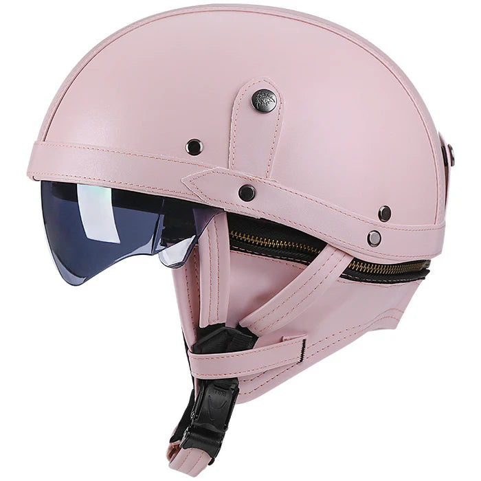 DOT Retro German Style Half Helmet-H02