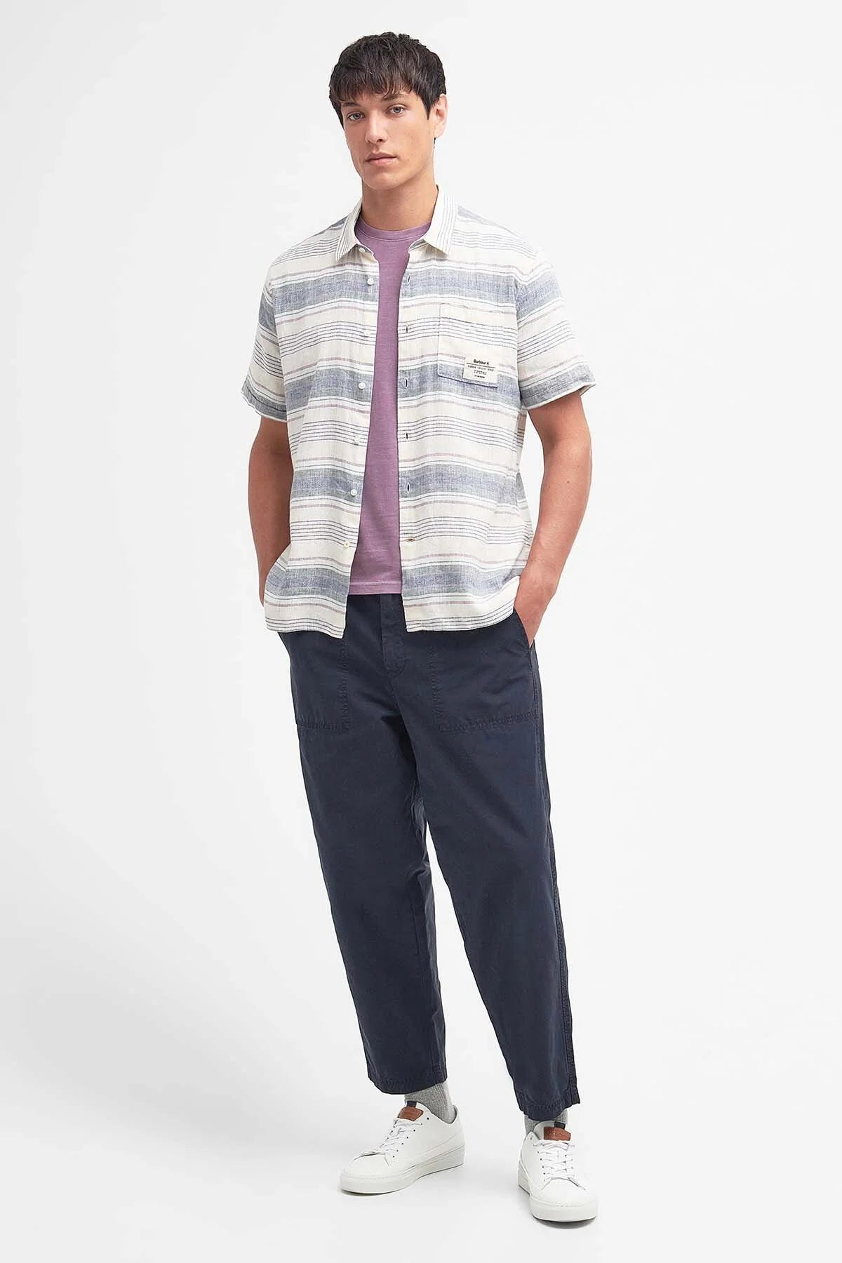 Crimwell Striped Shirt - WHISPER WHITE
