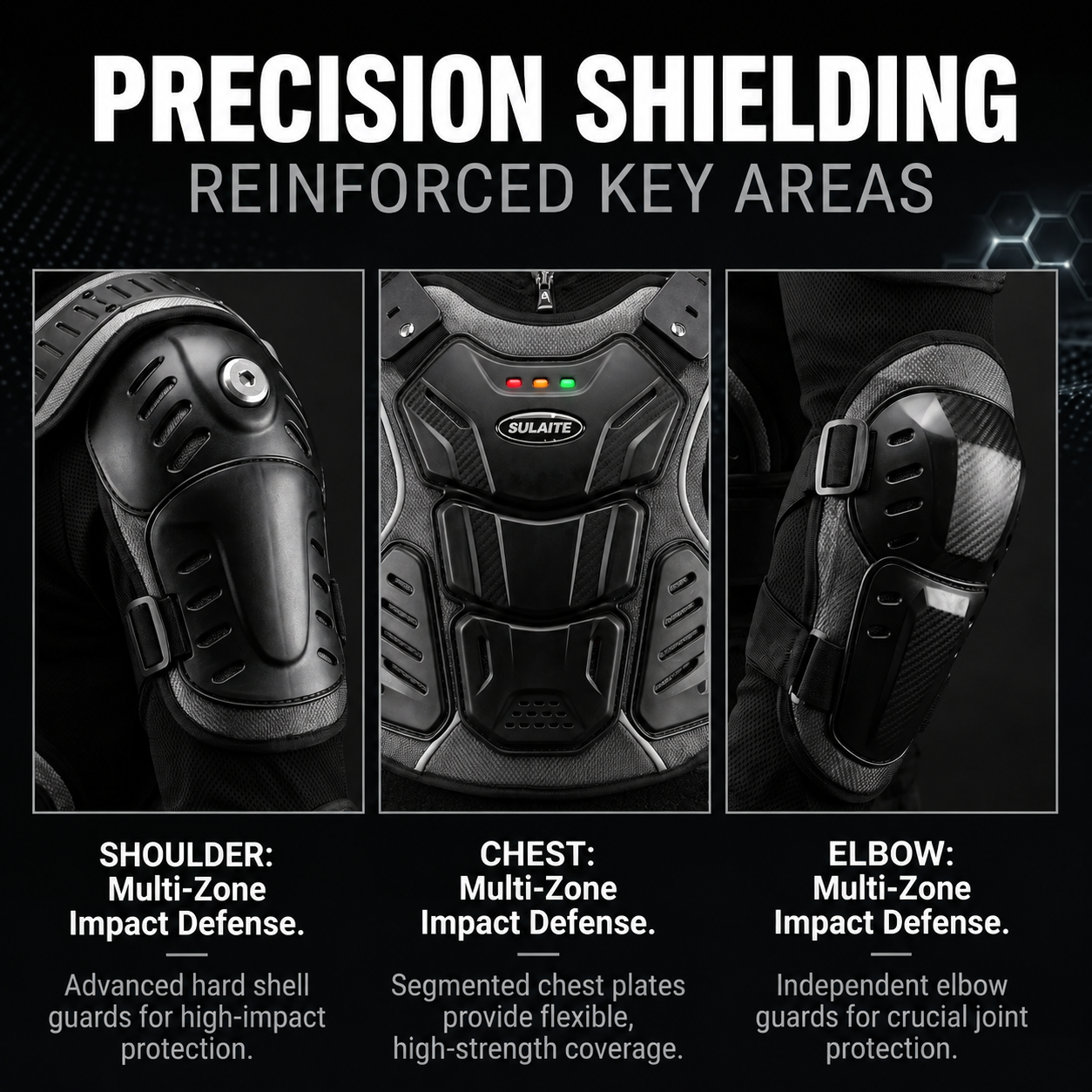 Motorcycle riding suit with neck protection-A12