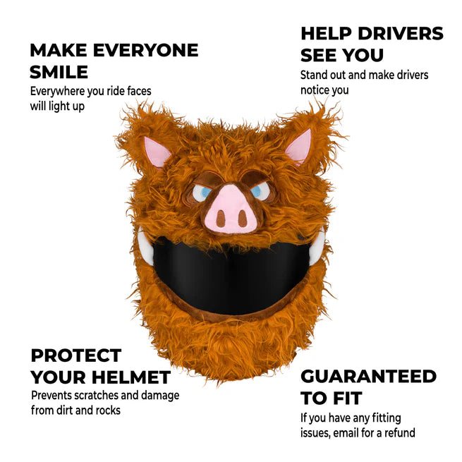Motorcycle Helmet Cover - Wild Boar