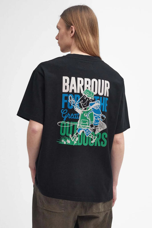 Leonard Oversized Graphic T-Shirt - BLACK