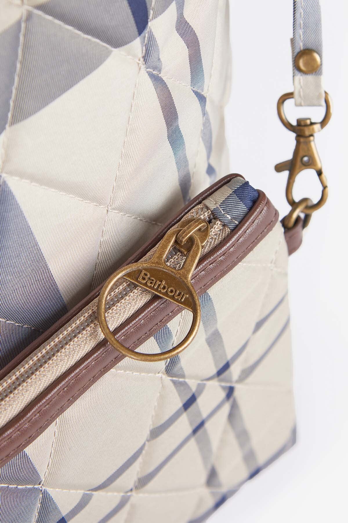Wetherham Quilted Tartan Tote Bag - DRESS INDIGO TARTAN