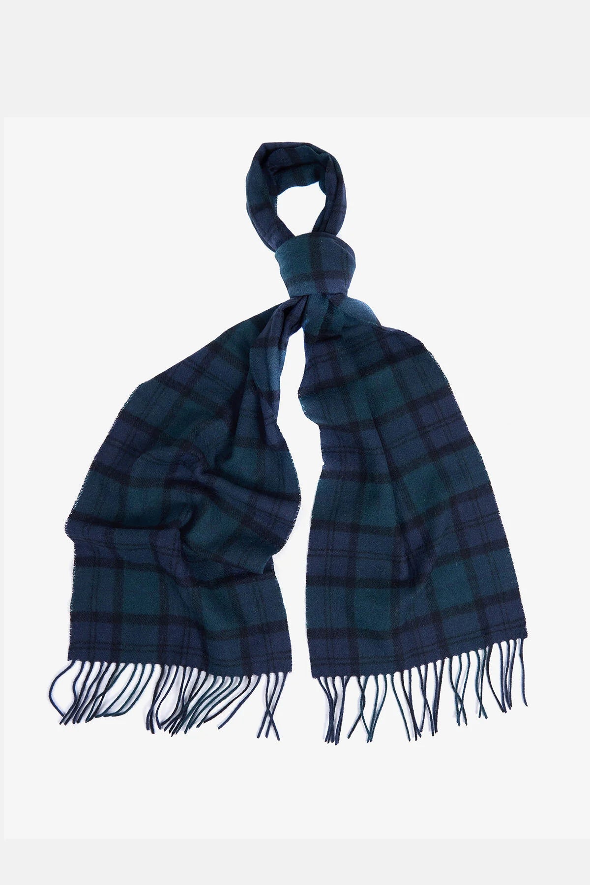 Tartan Lambswool Scarf - BLACK WATCH