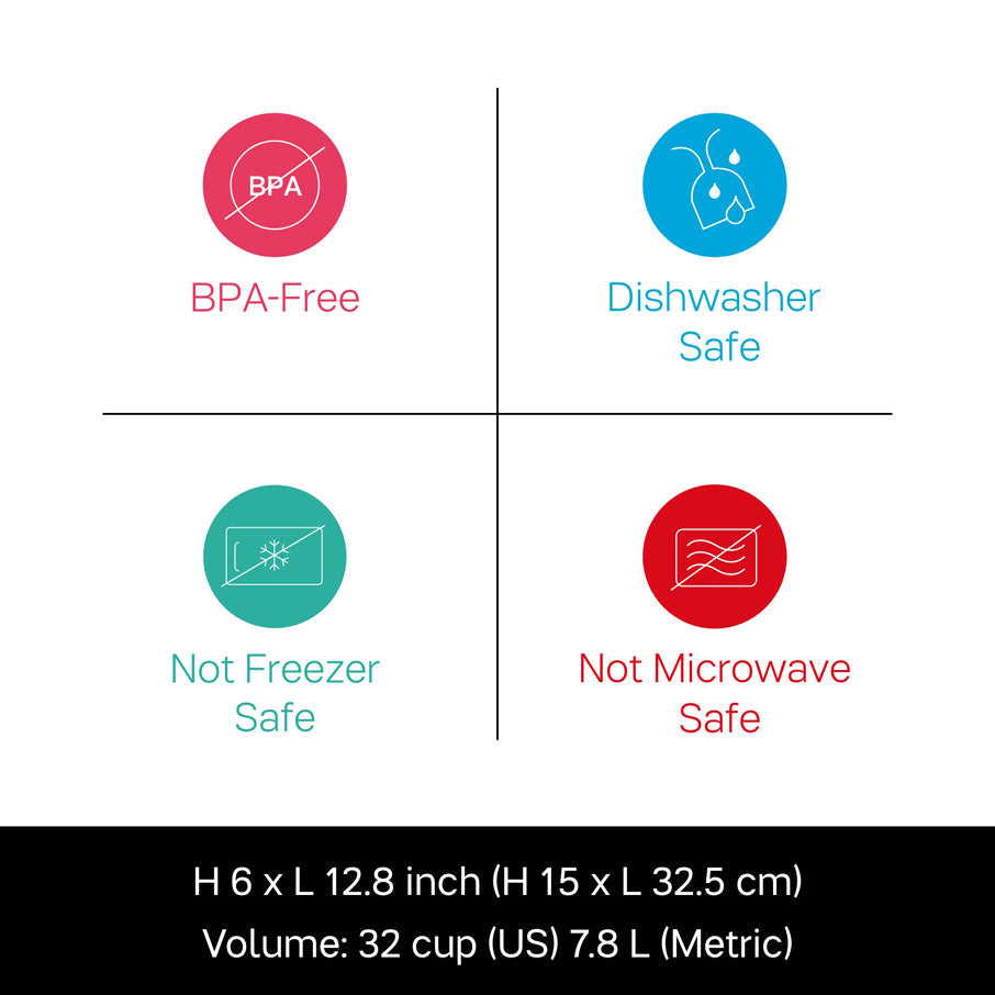 Tupperware ThatsaBowl | Airtight, Leakproof, Mixing Bowl, 32cups / 7.8 L