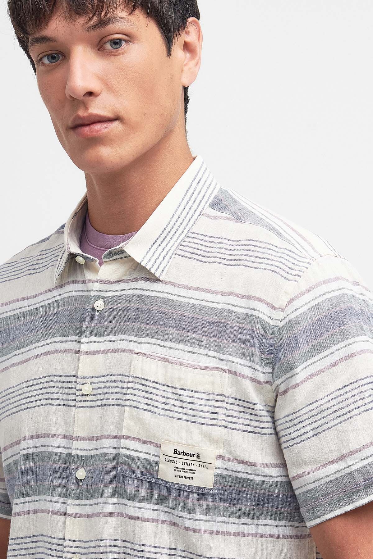 Crimwell Striped Shirt - WHISPER WHITE