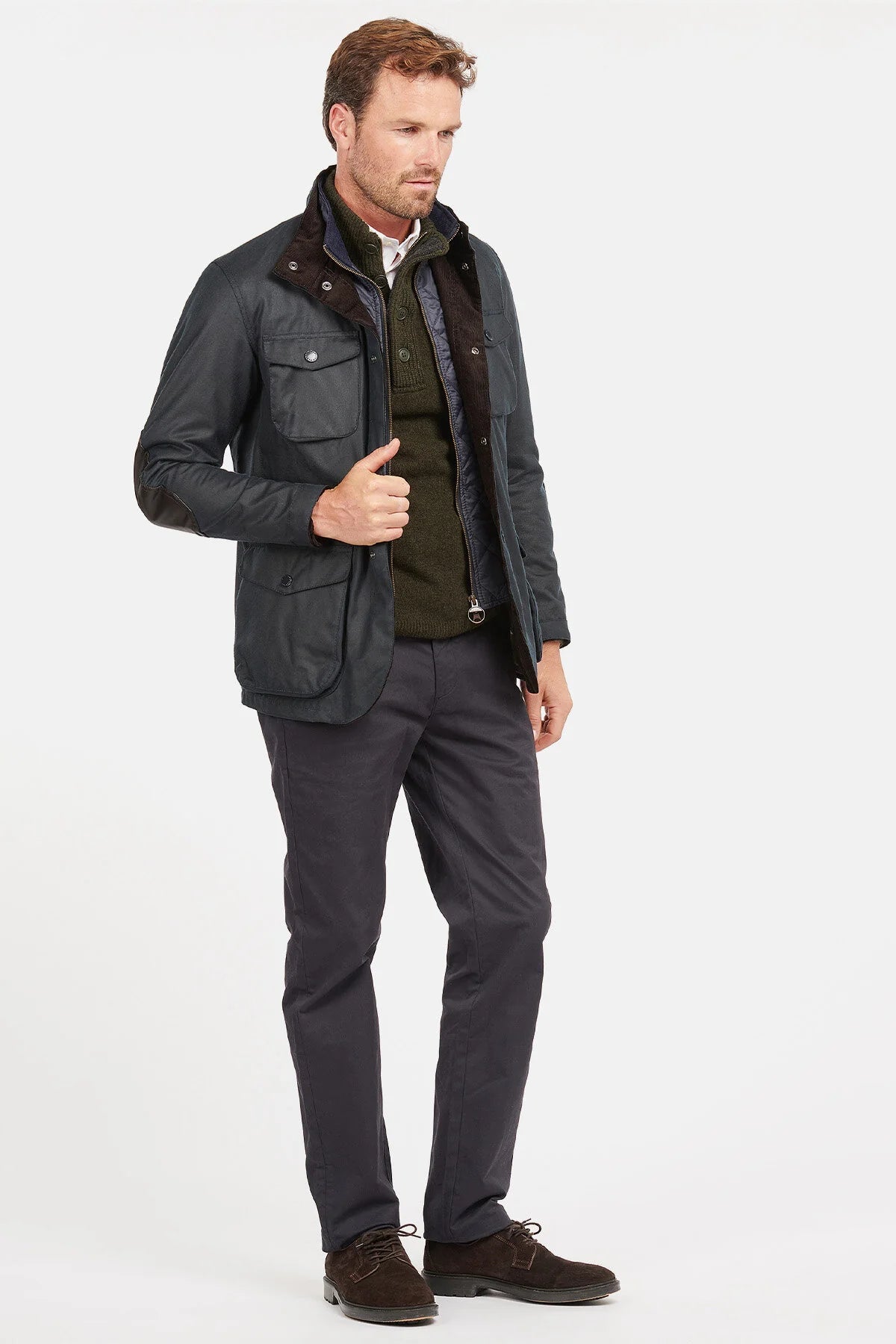 Ogston Wax Jacket - NAVY