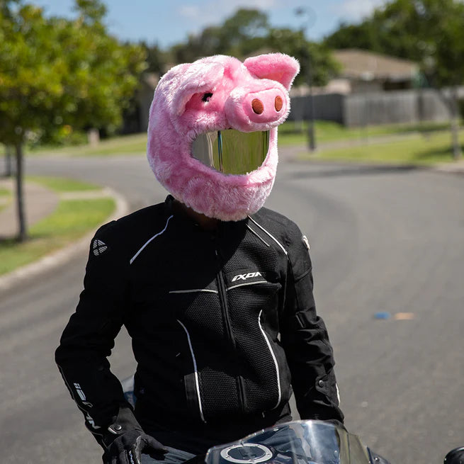 Motorcycle Helmet Cover - Pig