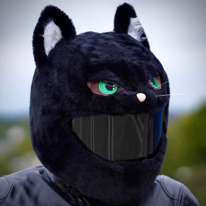 Motorcycle Helmet Cover - Cat