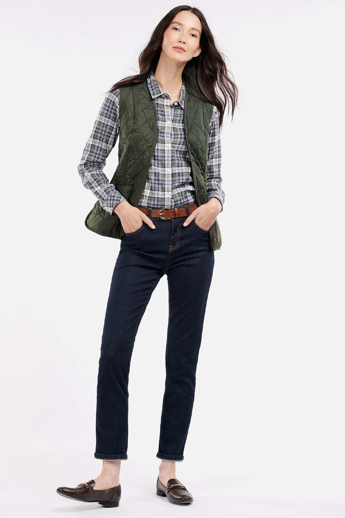 Lady Fleece Betty Vest - DK OLIVE