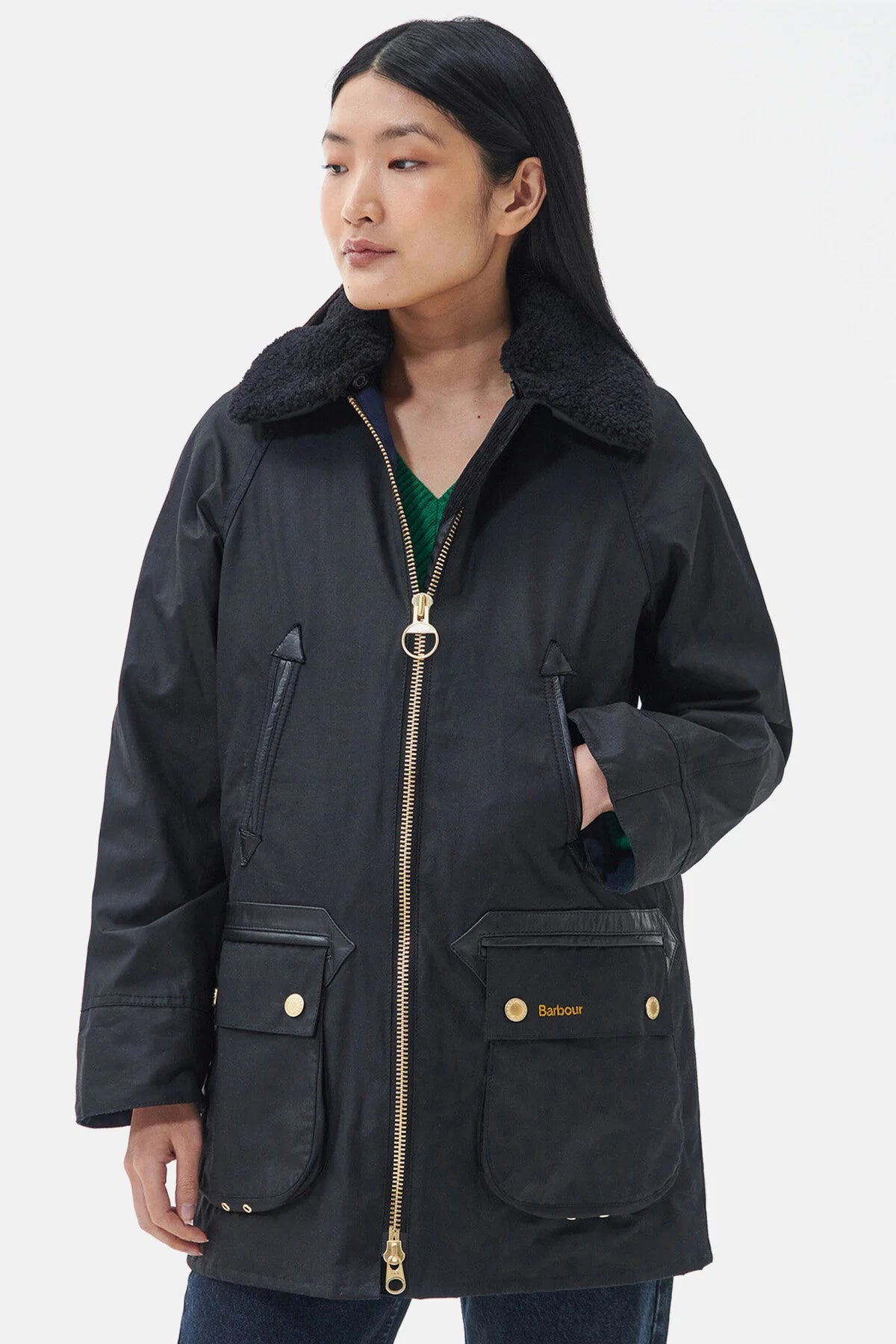 3-in-1 Arncliffe Wax Jacket - BLACK/BLACK/SAGE TAR