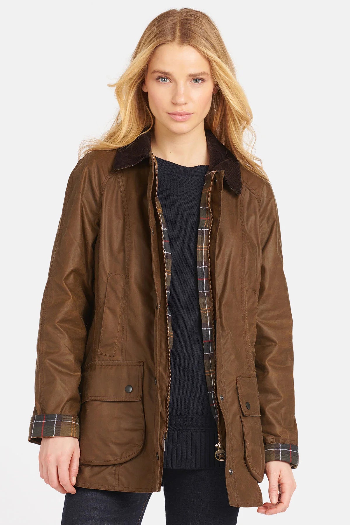 Beadnell Wax Jacket - BARK