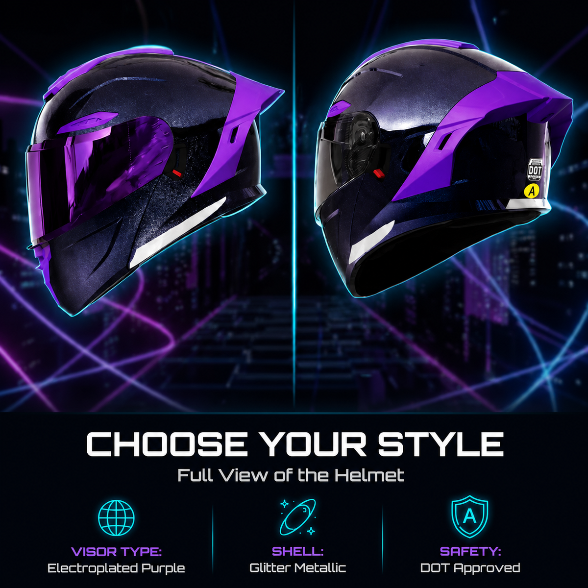 Blazing Flip Up Motorcycle Helmet-H34