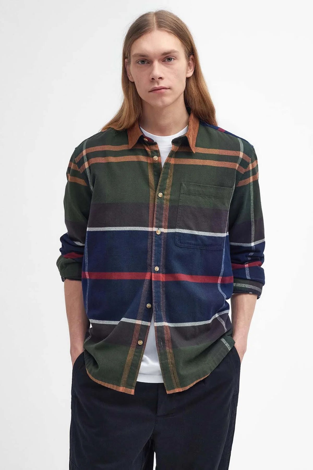 Bushlane Oversized Long-Sleeved Tartan Shirt - CLASSIC TARTAN