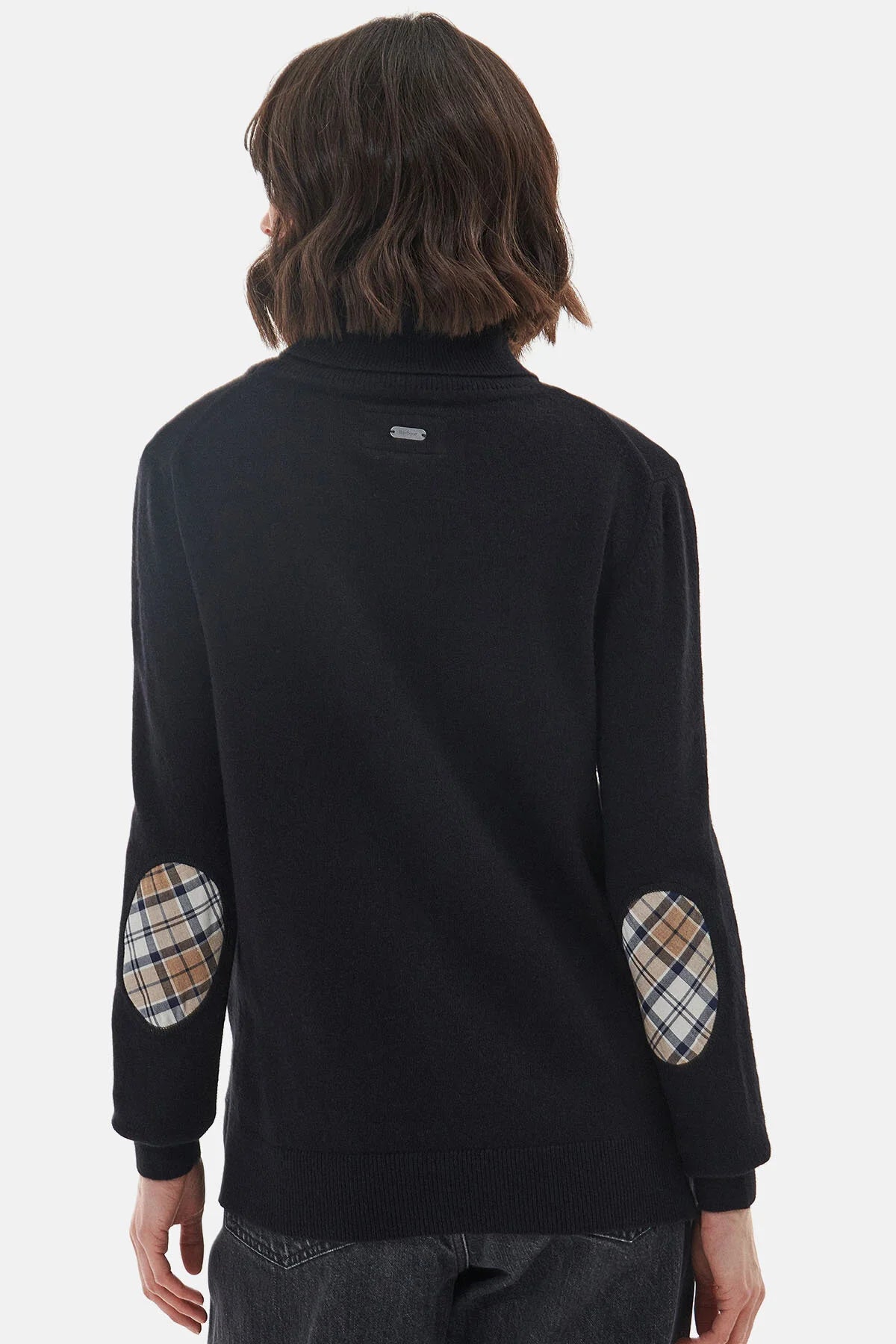 Pendle Roll-Neck Sweatshirt - BLACK/FAWN