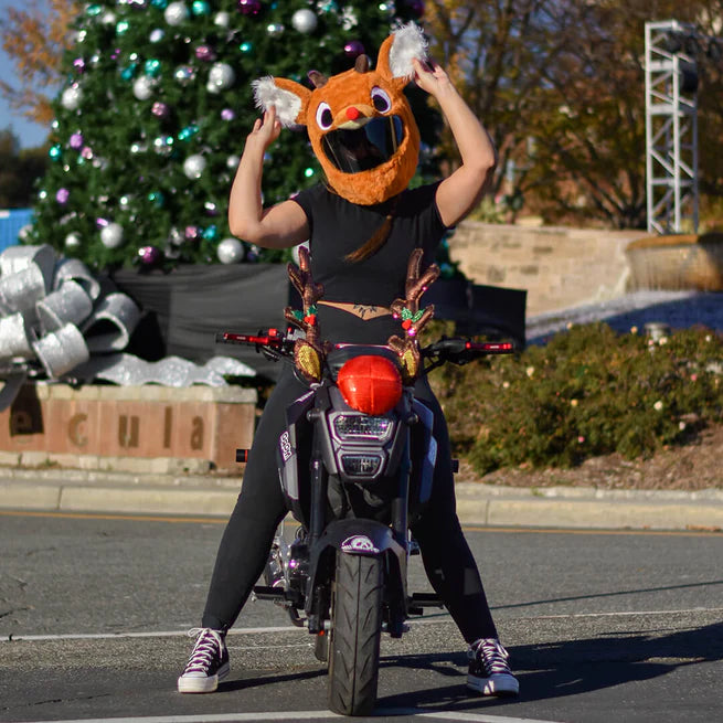Motorcycle Helmet Cover - Reindeer