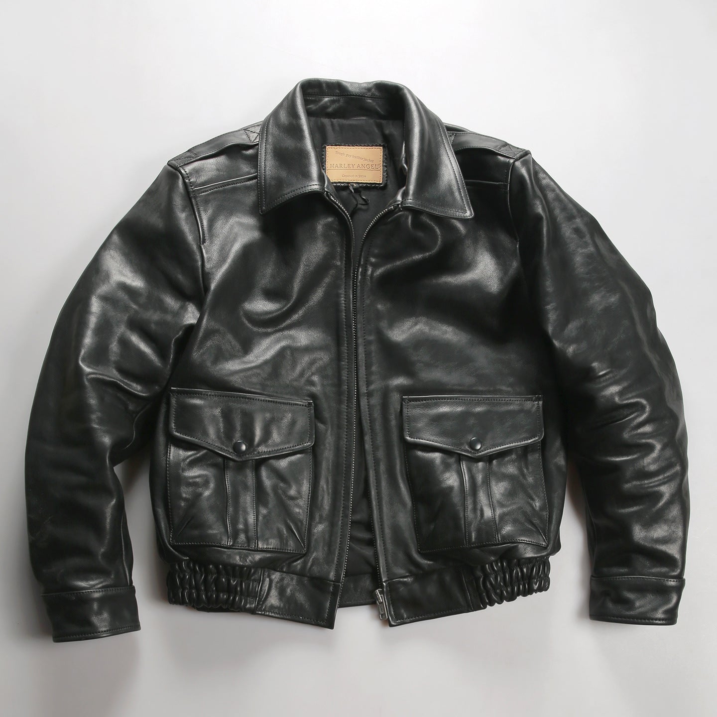 New Spring/Autumn Men's Short Casual Leather Jacket- J54