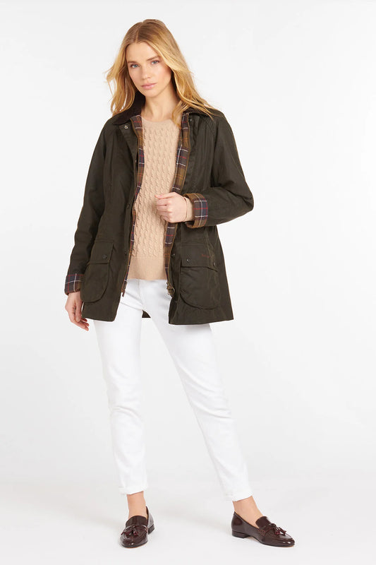 Classic Beadnell Wax Jacket - OLIVE