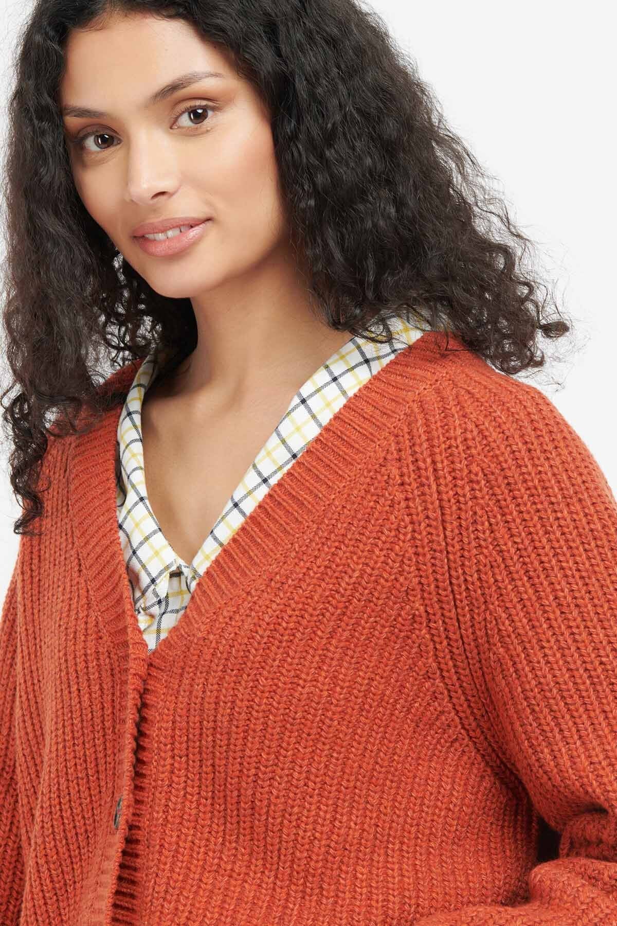 Devon Cardigan - BURNT RUSSET