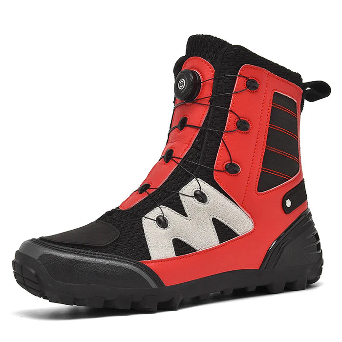 Rotating buckle anti-skid motorcycle riding shoes-B04