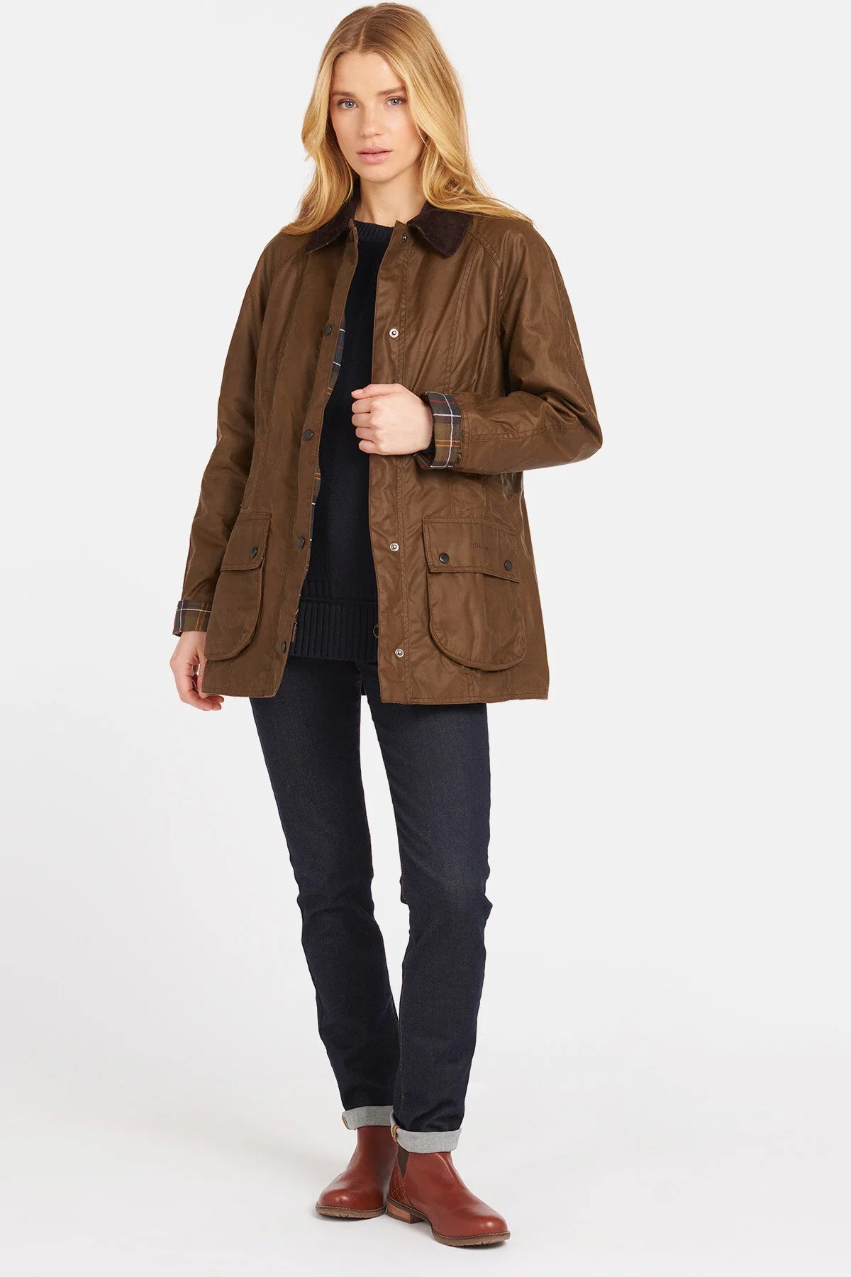 Beadnell Wax Jacket - BARK
