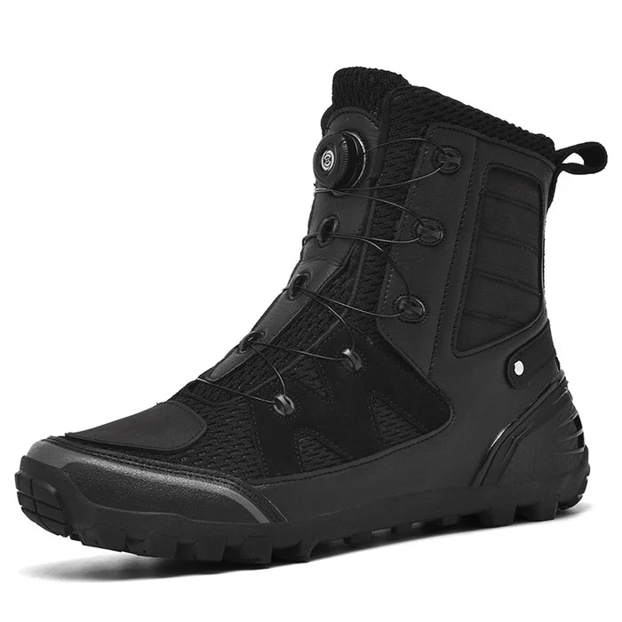 Rotating buckle anti-skid motorcycle riding shoes-B04