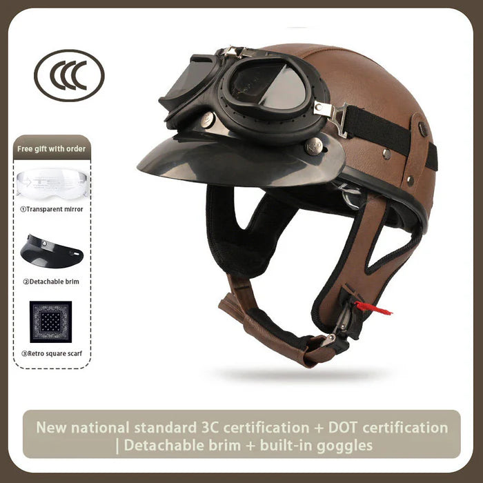 Japanese-Style Retro Summer Half Helmet – H15