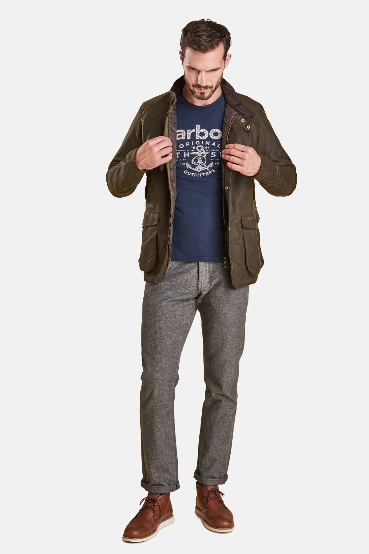 Waxed Jacket - OLIVE