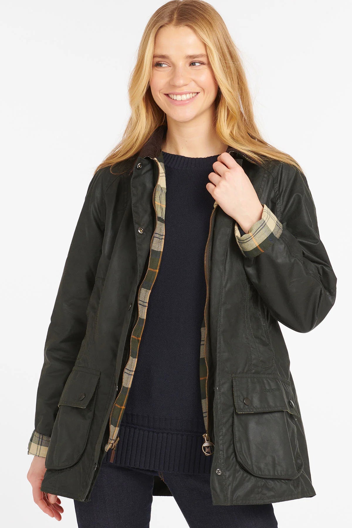 Beadnell Wax Jacket - SAGE