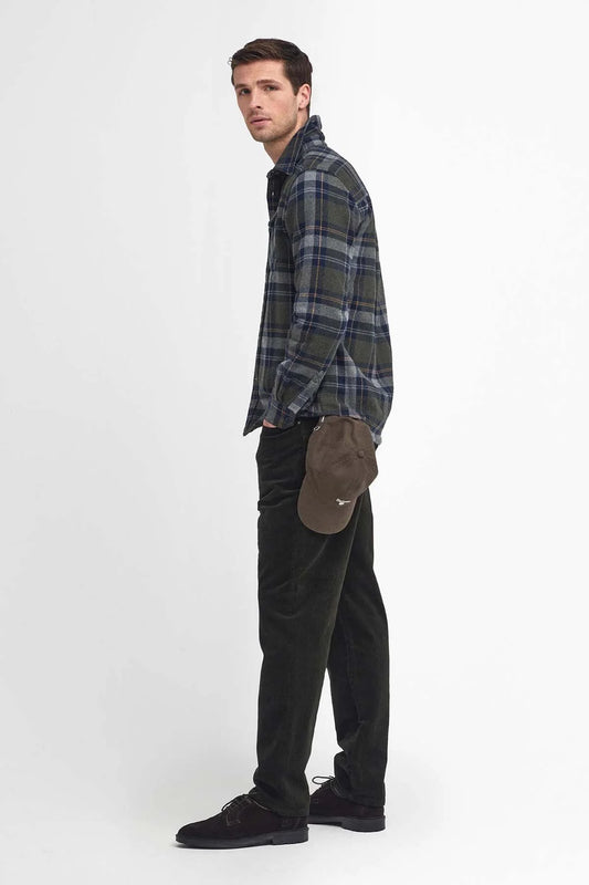 Snowcap Tailored Long-Sleeved Shirt - OLIVE MARL