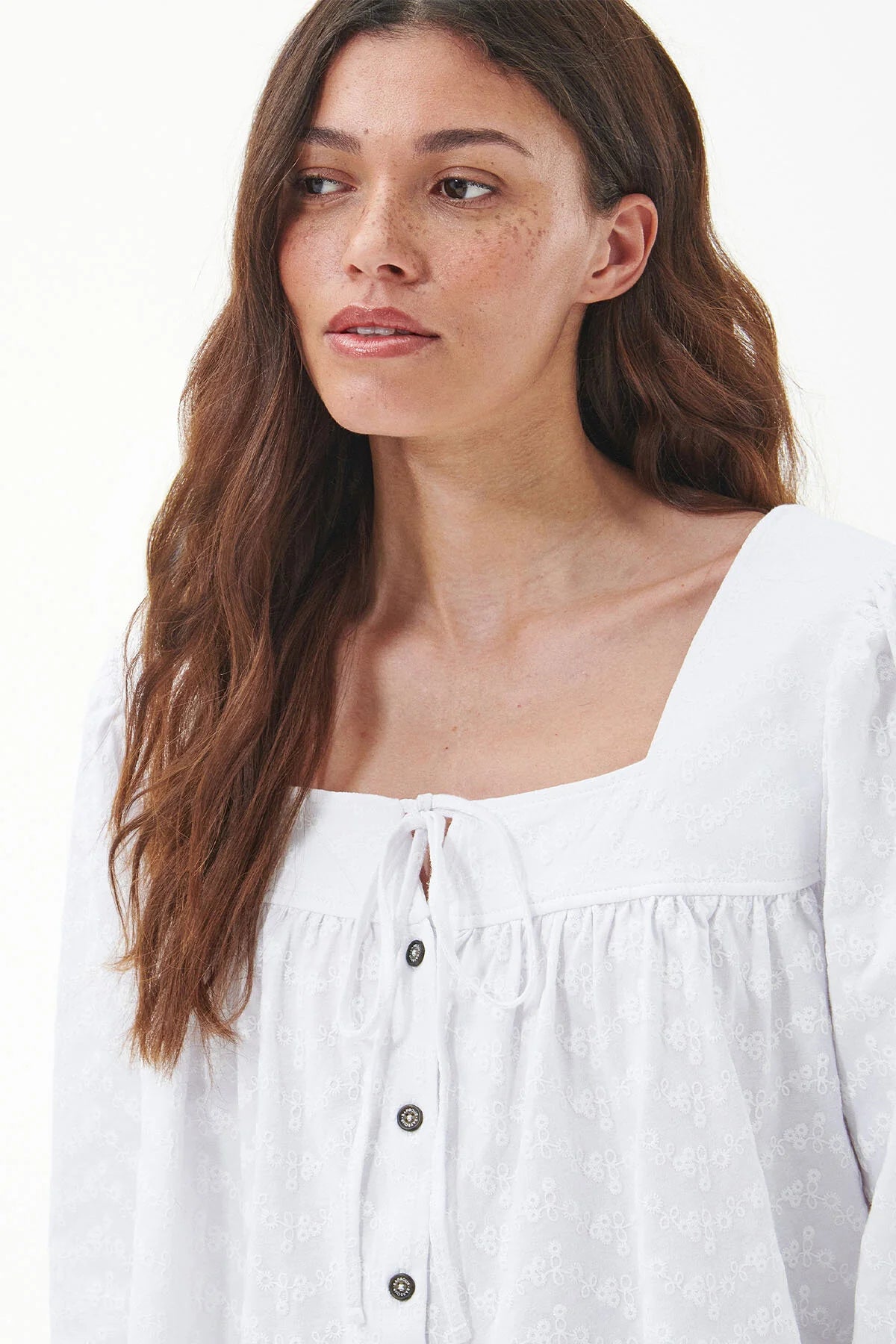 Delphinium top - WHITE