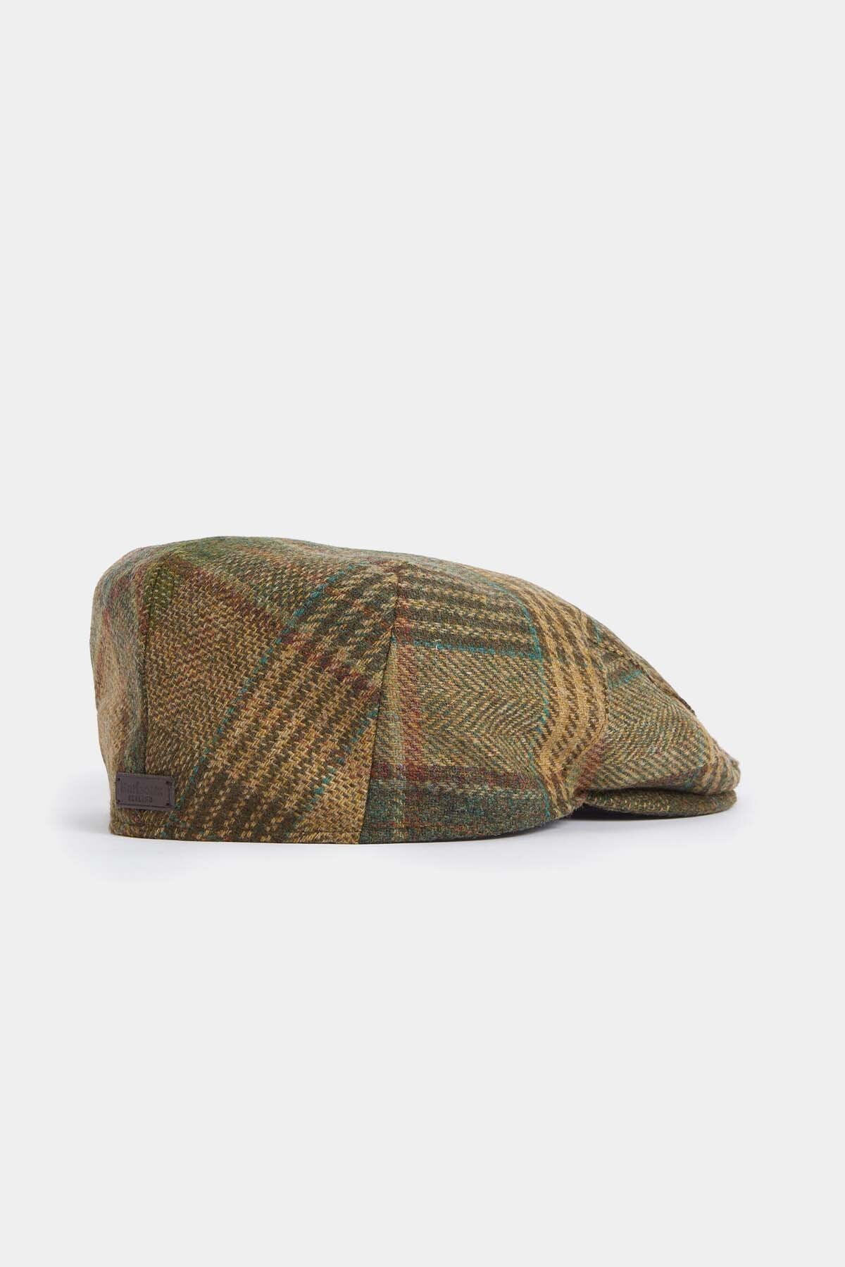 Deveron Tweed Flat Cap - GREEN MIX