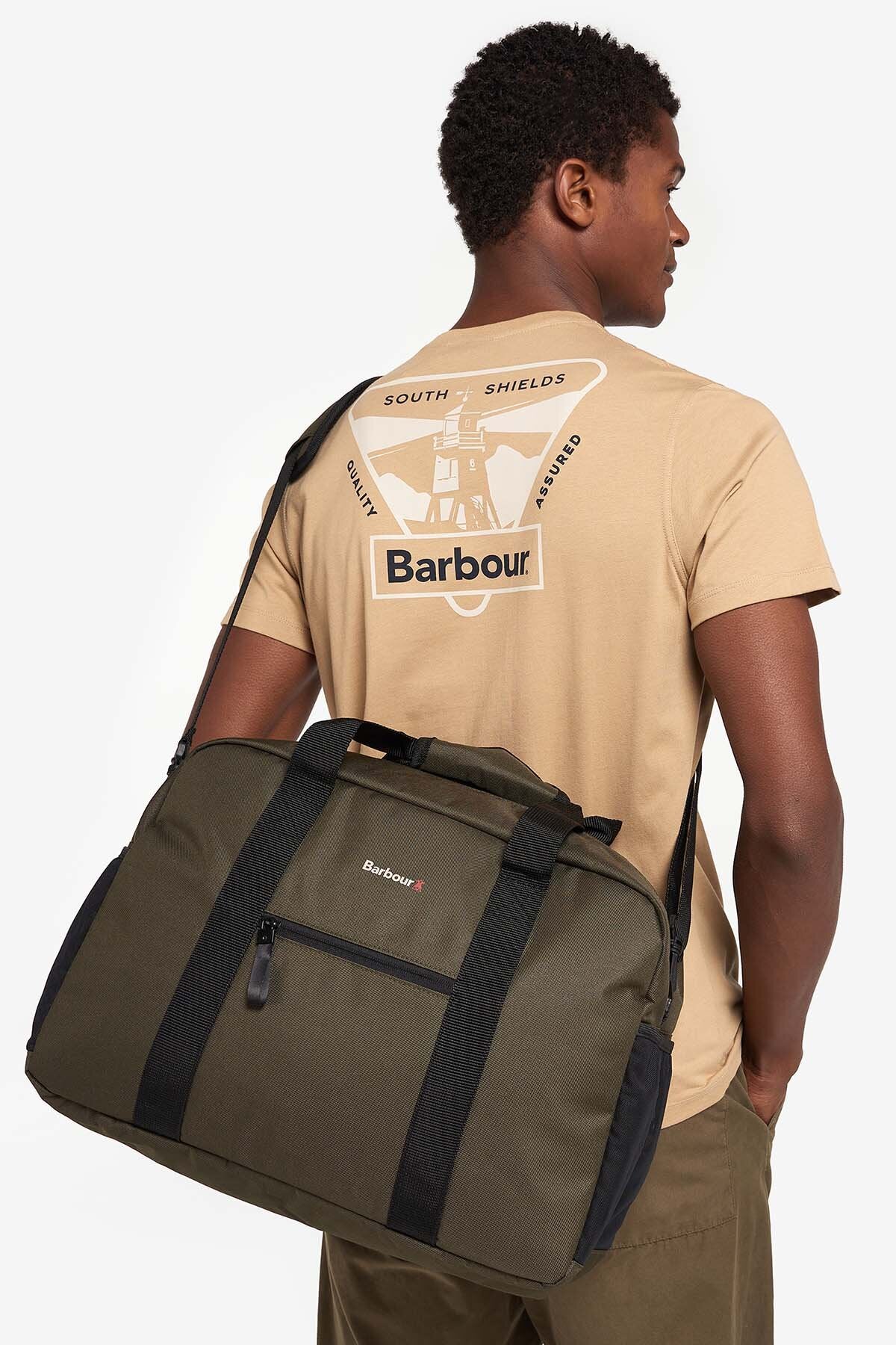 Arwin Canvas Holdall - OLIVE/BLACK