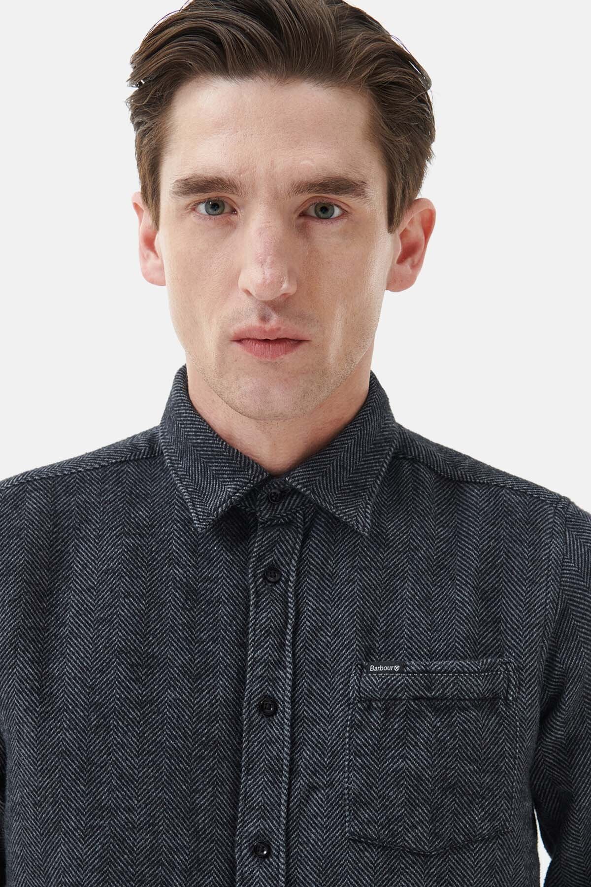 Robertson Tailored Shirt - GREY MARL