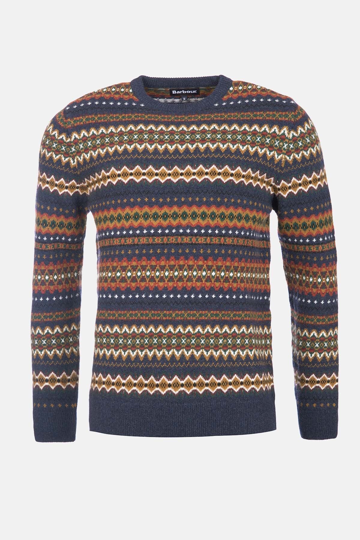 Crew Neck Sweater - NAVY MARL