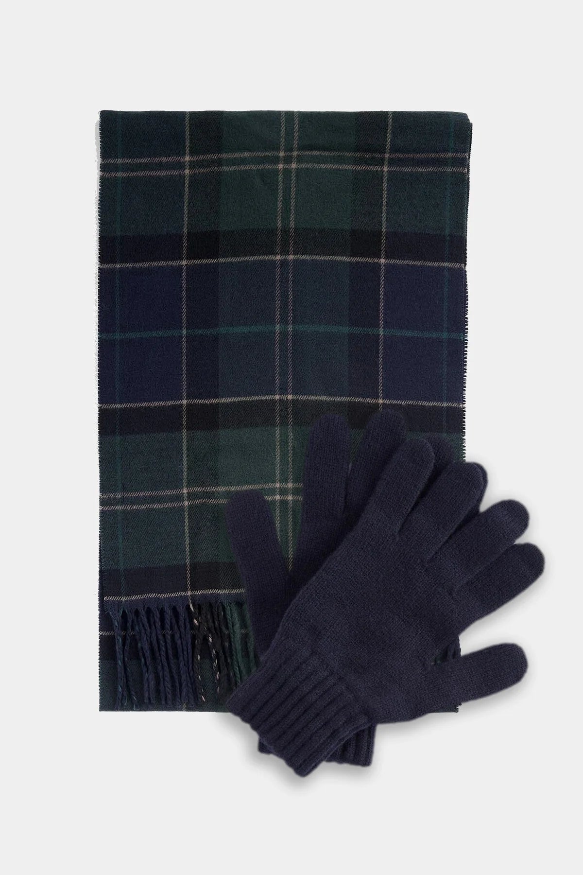 Tartan Scarf & Glove Gift Set - GREEN LOCH TARTAN