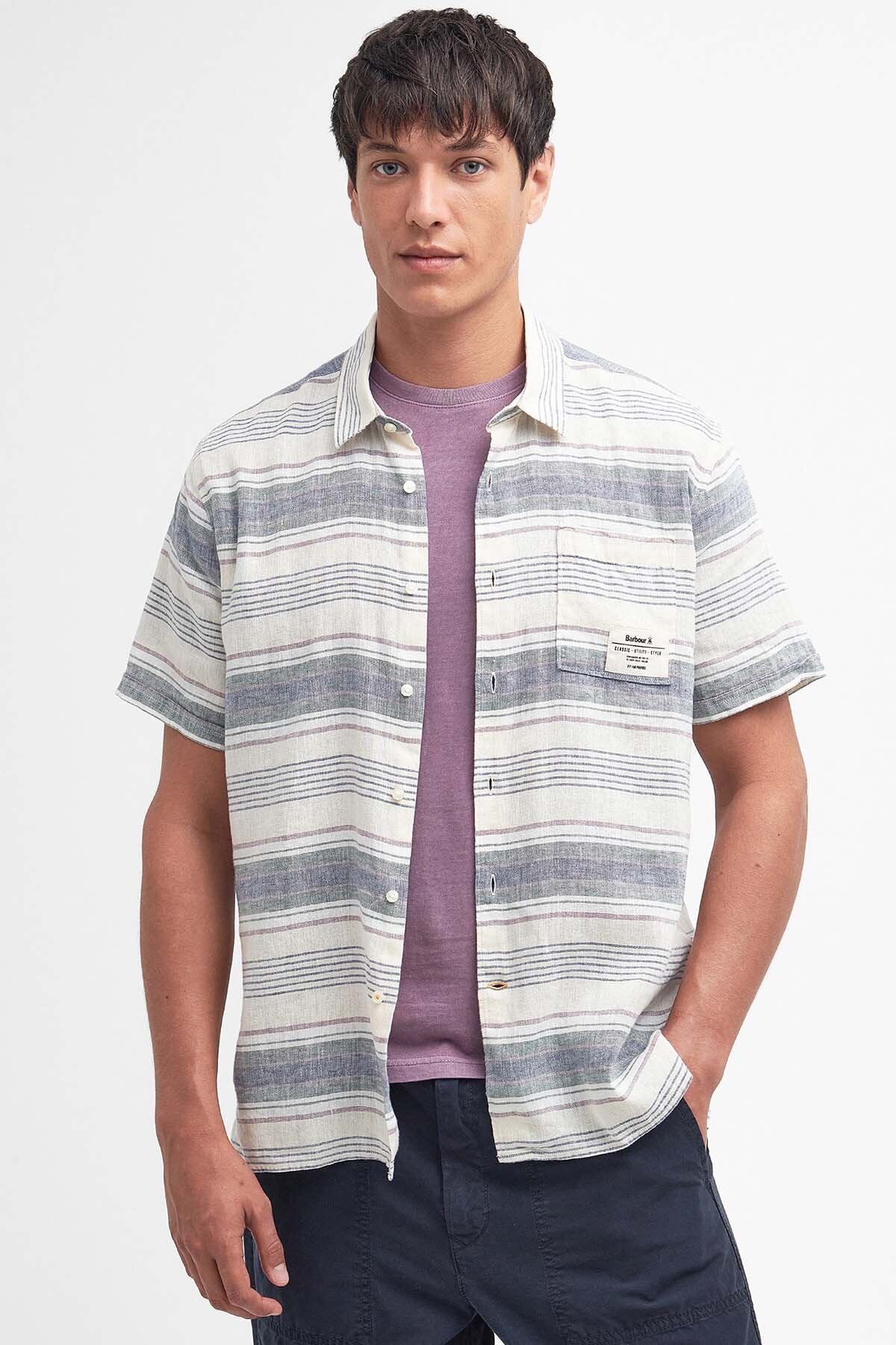 Crimwell Striped Shirt - WHISPER WHITE