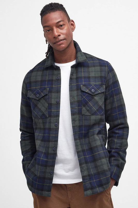 Cannich Overshirt - OLIVE NIGHT TARTAN