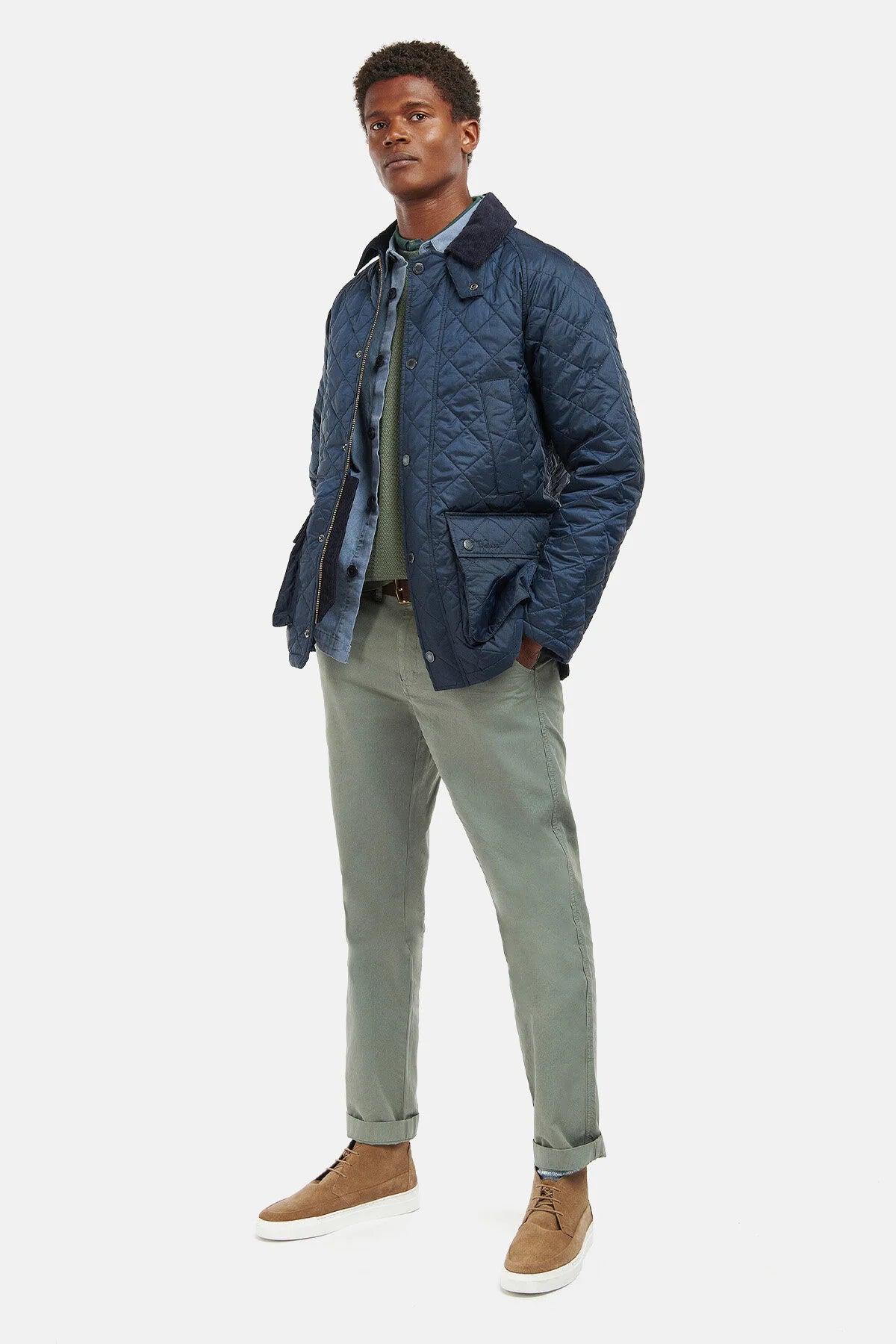 Ashby Quilted Jacket - NAVY