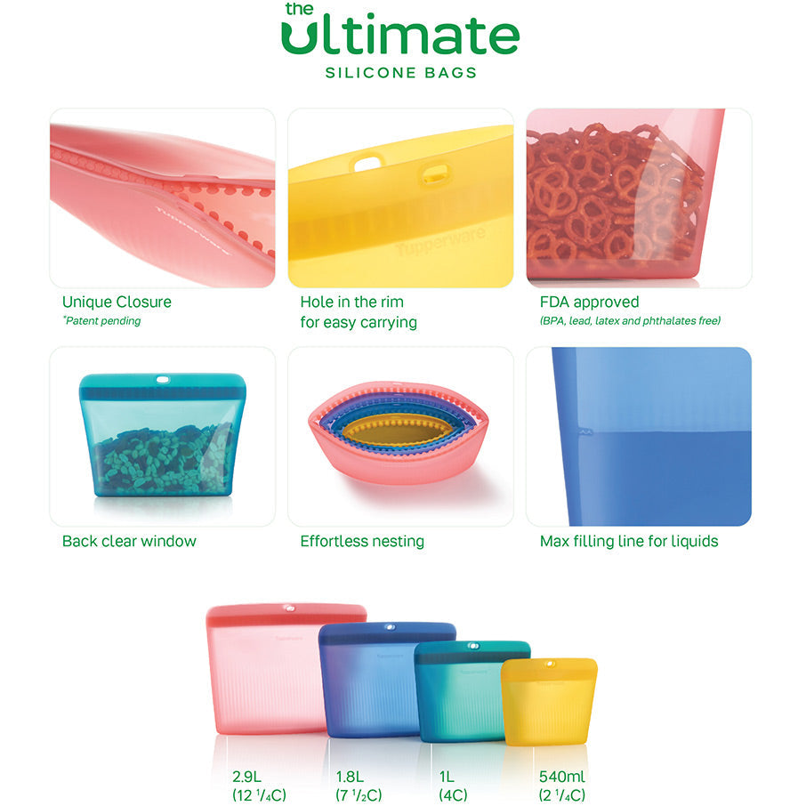 Ultimate Silicone StandUp Bag | XLarge