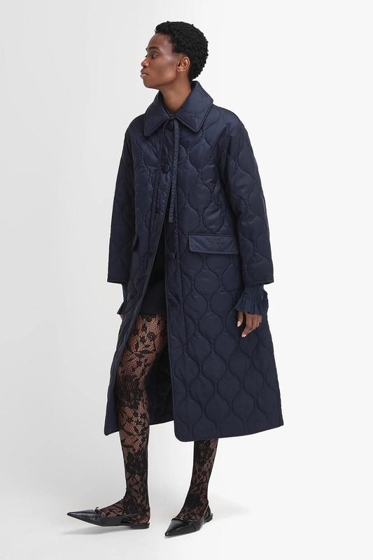 The Edit by Alexa Amy Quilted Jacket - NAVY