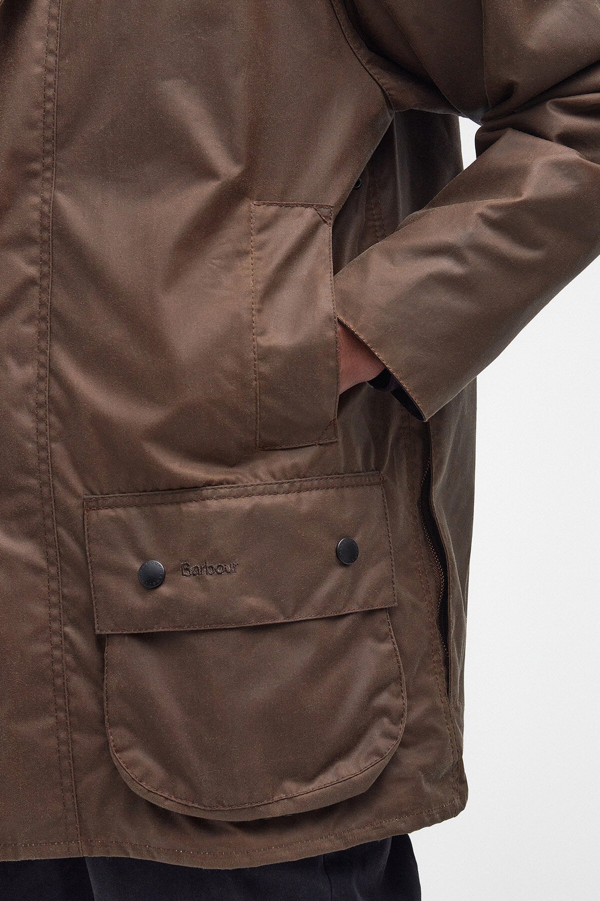Beaufort Waxed Jacket - BARK