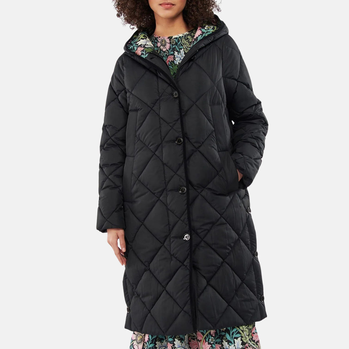 Valette Quilted Jacket - BLACK CROMPTON ONYX