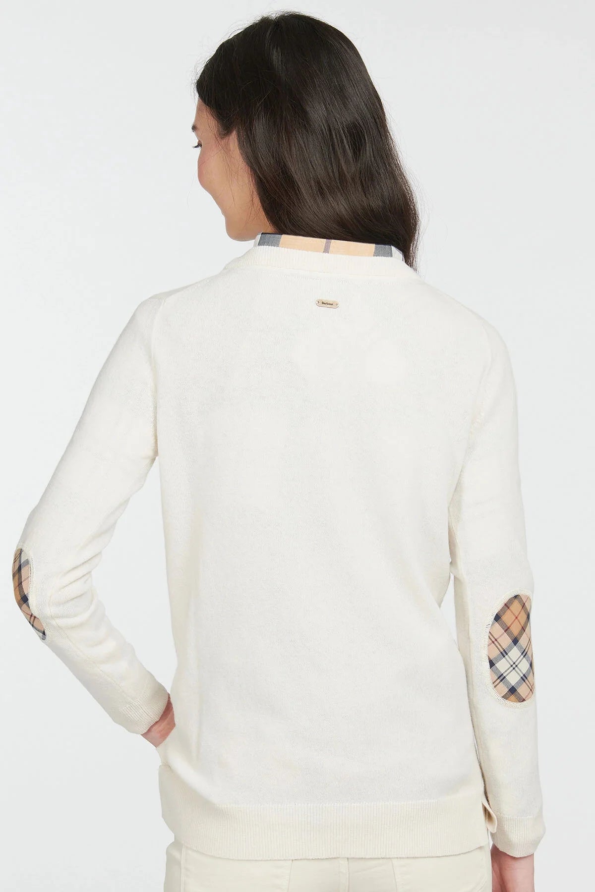 Wool and Cotton Sweater - CREAM HESSIAN TARTAR
