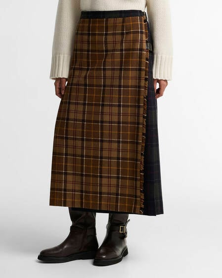 Hazelwood Tartan Midi Skirt