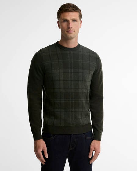 Mineral Tartan Crew Neck Jumper