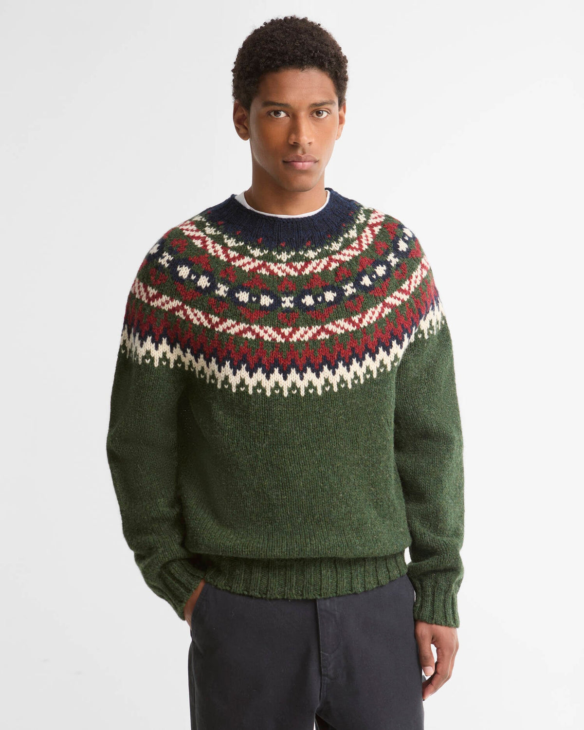 Fair Isle Made in Scotland Crew-Neck Jumper