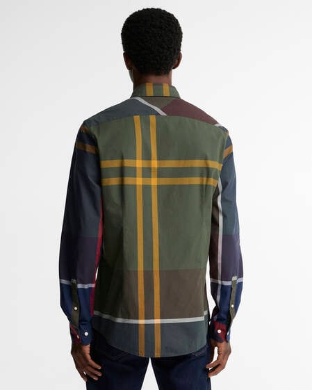 Oversized Tartan Dunoon Tailored Long-Sleeved Shirt