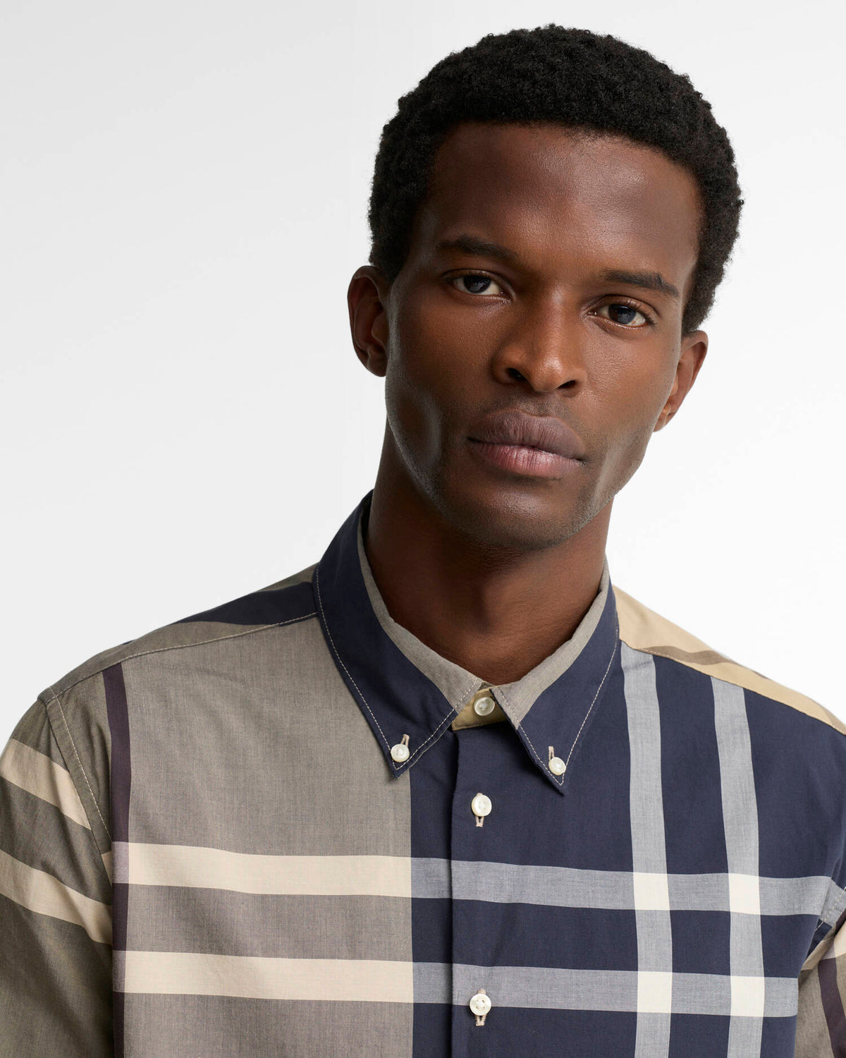 Oversized Tartan Dunoon Tailored Long-Sleeved Shirt
